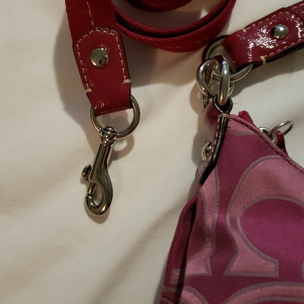 COACH Pink Demi Crossbody Shoulder Bag - Picture 4 of 8